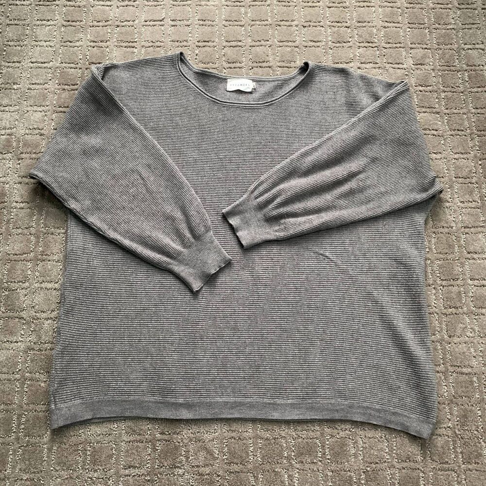 Dreamers Oversized Boatneck Sweater Dolman Sleeve Womens M Lightweight Boho READ